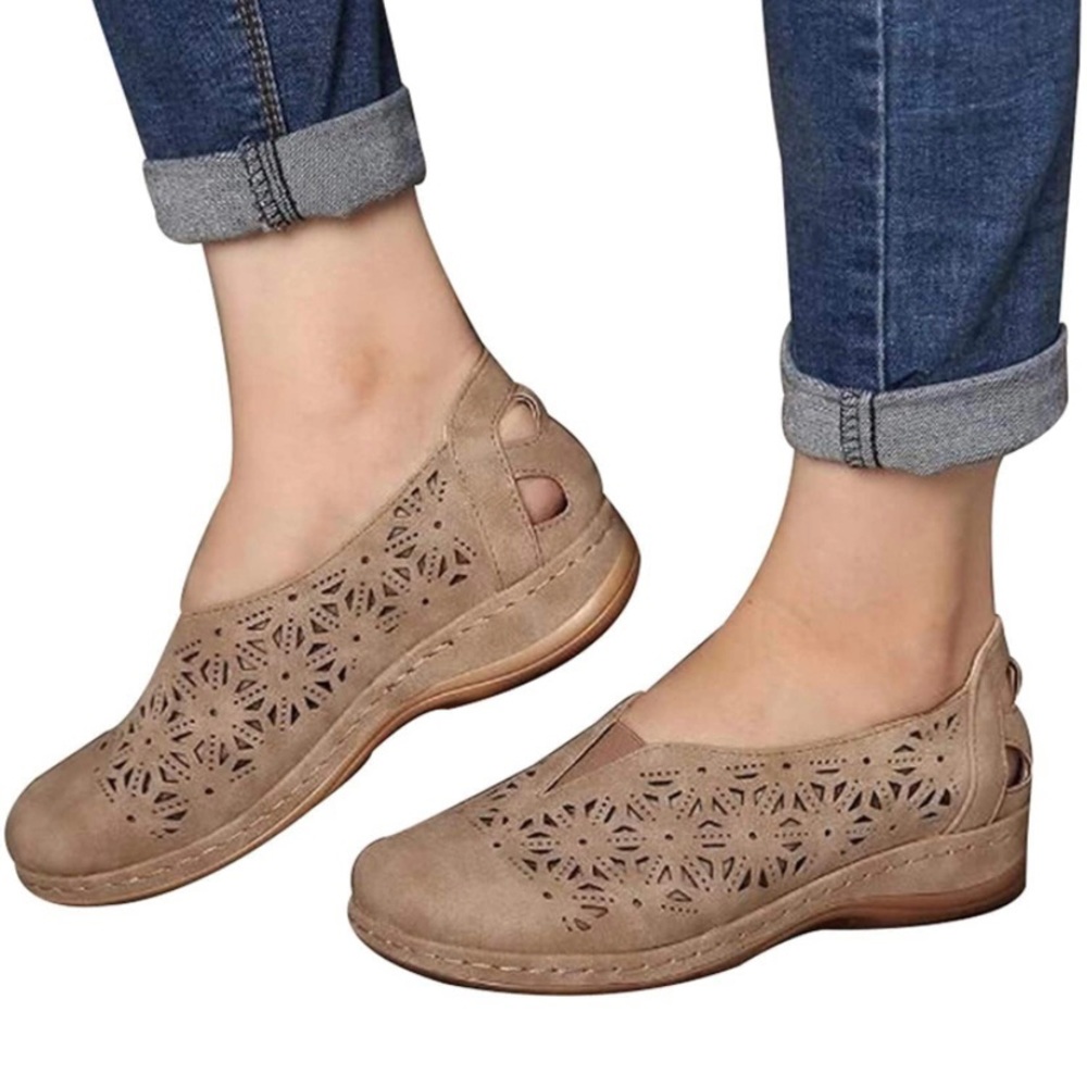 🆕 Dr. Ortholos Faux Leather Women Slip On Shoes